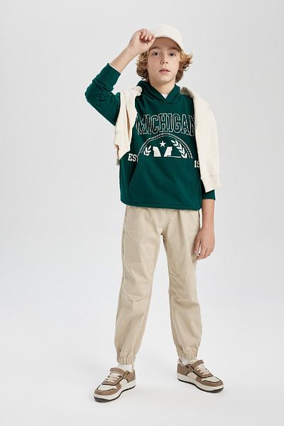 DeFacto Boy's Jogger Pants - Lace-Up Waist, Pockets and Elastic Legs 24Y 801002984
