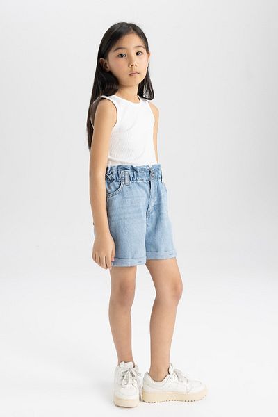 DeFacto Girl's Crew Neck Basic Plain Tank Top Z7815A624Hs
