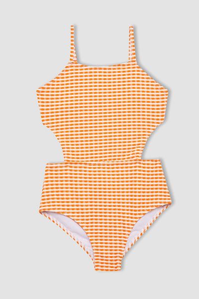 DeFacto Girl's Checkered Swimsuit B7030a824sm