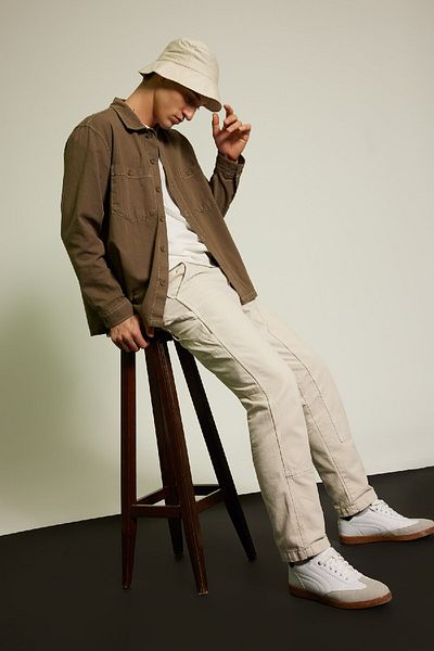 DeFacto Relax Fit Cotton Long Sleeve Shirt Jacket B6113Ax23Au