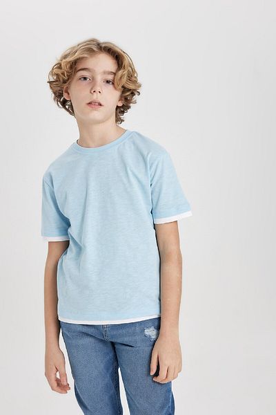 DeFacto Boy's Crew Neck Short Sleeve T-Shirt B5928a824sm