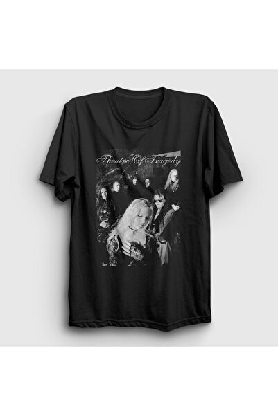 Presmono Unisex Siyah Poster Metal Theatre Of Tragedy T-Shirt 528910tt