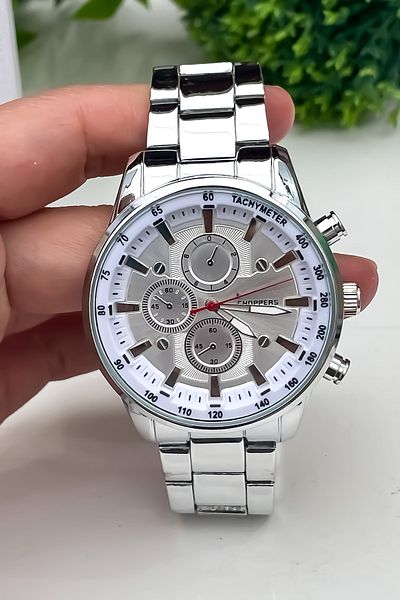 S.POLO New Season Silver Color Men's Wristwatch with Bracelet Gift