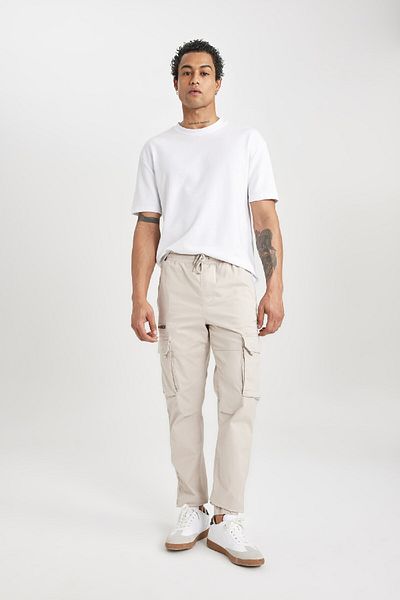 DeFacto Regular Fit Cargo Pocket Jogger Pants - Elastic Leg B6147Ax24Sp