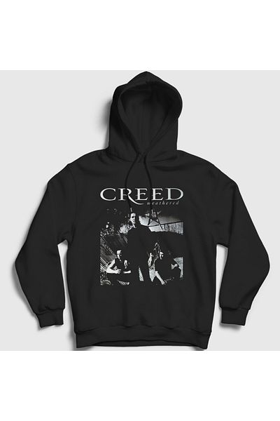 Presmono Унисекс черен суитшърт с качулка Music Creed 530387tt