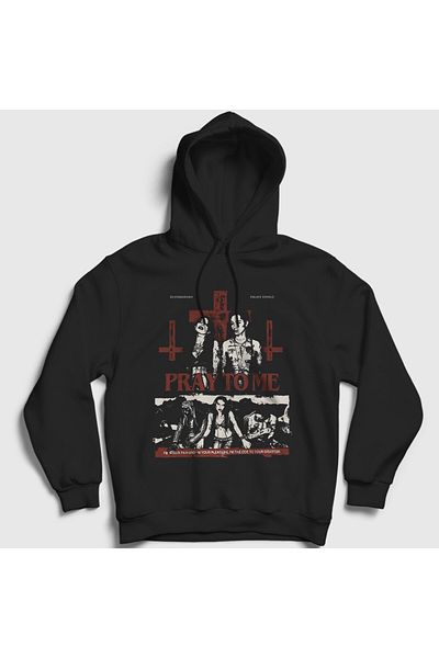 Presmono Φούτερ με κουκούλα Unisex Black Pray To Me Palaye Royale 529352 ττ