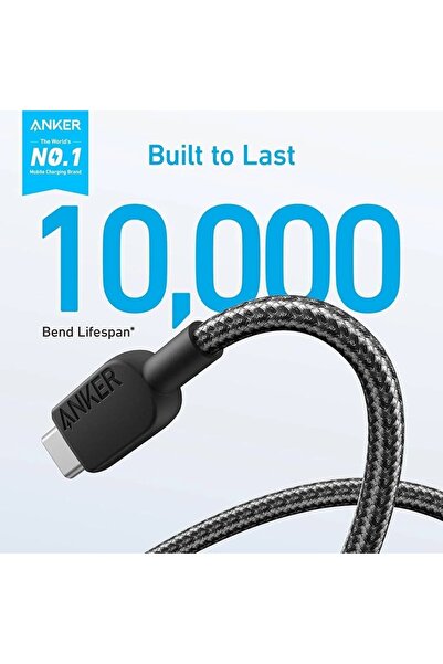 Anker انكر كيبل يو اس بي الي تايب سي بطول 0.9 مترسود