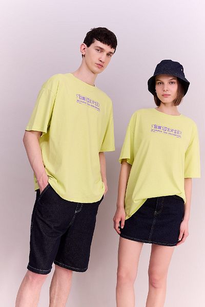 DeFacto Coool Oversize Wide Fit Crew Neck Back Printed Short Sleeve T-Shirt B7111Ax24Sm