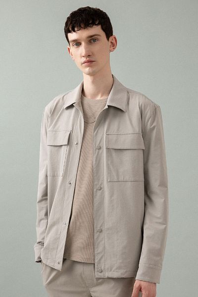 DeFacto REGULAR FIT POLO KRAGEN ZAUNVERSCHLUSS TECNIK HEMD JACKE B7396AX24SP