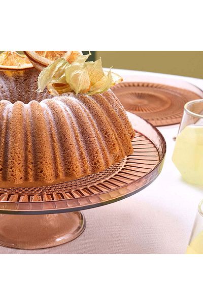 Karaca Marida 7-Piece Glass Serveware Set for 6 People, 21cm, Brown