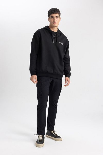 DeFacto Καλοκαιρινό παντελόνι Tactical Jogger Slim Fit Slim Fit Cargo με τσέπες B3585ax24sp