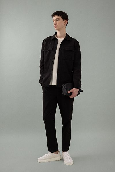 DeFacto Jogger Straight Leg Καλοκαιρινό υφασμάτινο παντελόνι που τεντώνεται σε όλες τις κατευθύνσεις B6551ax24sp