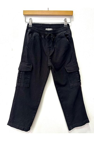 rois Children's Cargo Black Pants