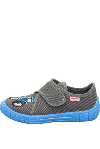 Superfit Bill Tractor Boys Nursery Kindergarten Home Shoes - Gray/Light Blue