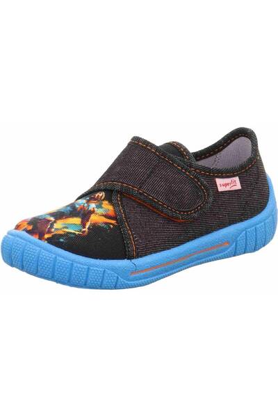 Superfit Bill Boys' Nursery Kindergarten Home Shoes - Dark Gray