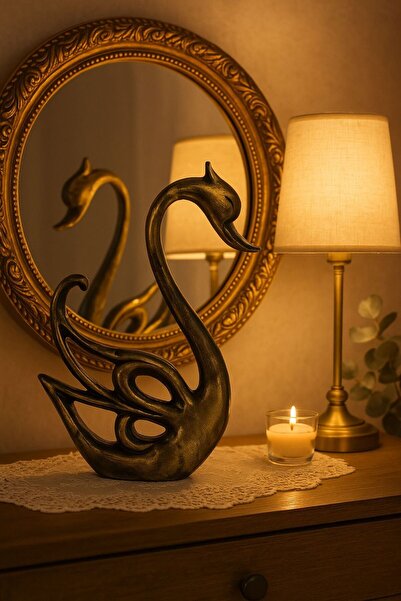 CASA DECOR Aşk Sembolü Kuğu Biblo