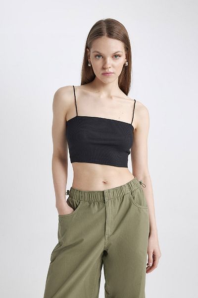 DeFacto Cool Fitted Ribbed Camisole Athlete U0358az24sm