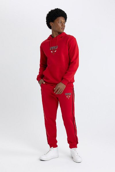 DeFacto Nba Chicago Bulls Standard Fit Thick Jogger Sweatpants - B3891Ax24Sp