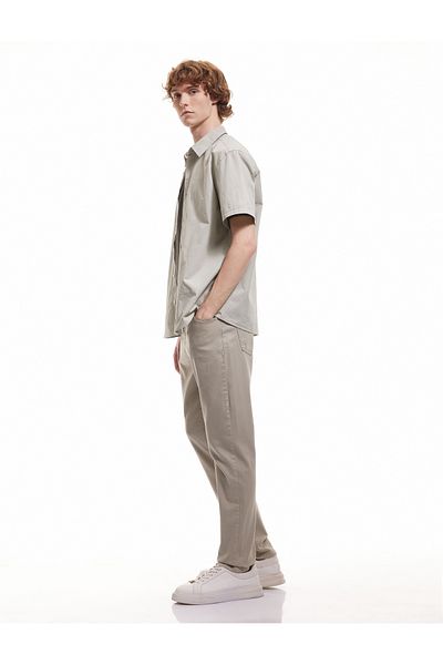 Koton New Season Cotton Straight Fit Gabardine Trousers