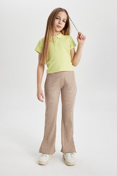 DeFacto Girls Flare Fit Ribbed Camisole Pants Z8781A624Sm