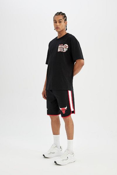 DeFacto Βερμούδες NBA Chicago Bulls με τσέπες - Τυπική εφαρμογή A3822ax24sm