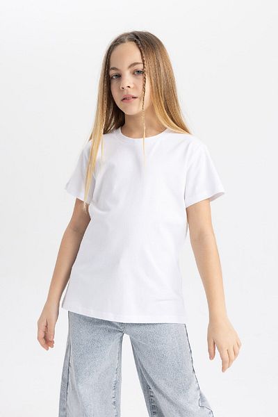 DeFacto Tricou cu mânecă scurtă pentru fetiță