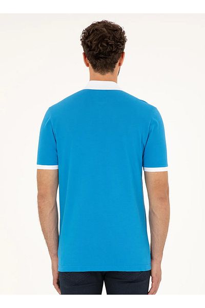 U.S. Polo Assn. Ανδρικό μπλουζάκι με φερμουάρ με γιακά πόλο της ΗΠΑ