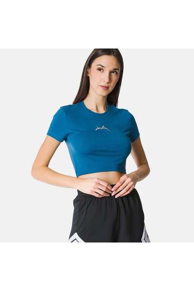 Nike Jordan Gfx Slim Cropped Tee Синя жіноча футболка