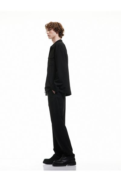 Koton Chino Pocket Viscose Blended Loose Fit Pleated Fabric Trousers