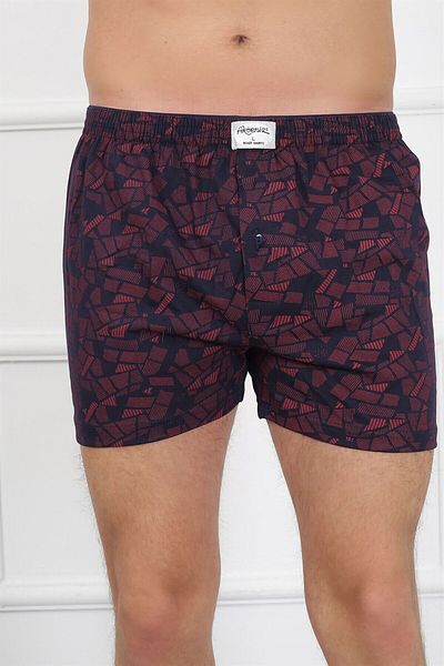 modaserdem Mdsrdm Men's Patterned Combed Cotton Boxer-100% Cotton