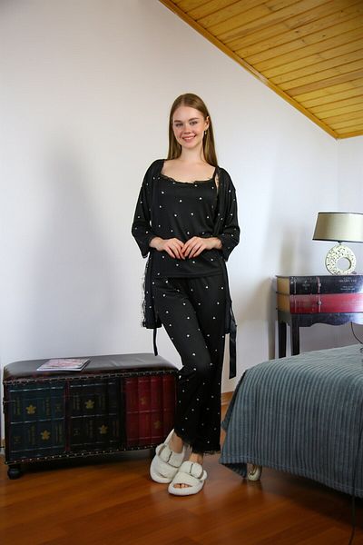 modaserdem Mdsrdm Set pijama pentru femei din 3 piese