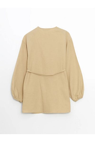 LC Waikiki LCW Modest Green Crewneck Cămașă Tunica pentru femei