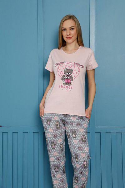 modaserdem Mdsrdm Women's Short Sleeve Pajama Set-100% Cotton