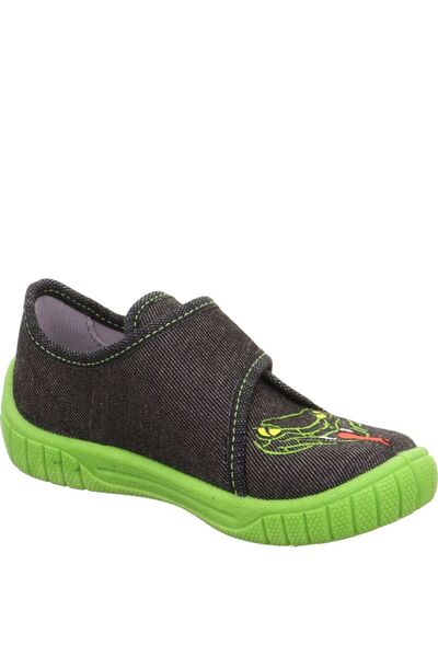 Superfit Bill Snake Boys Nursery Kindergarten Home Shoes - Black