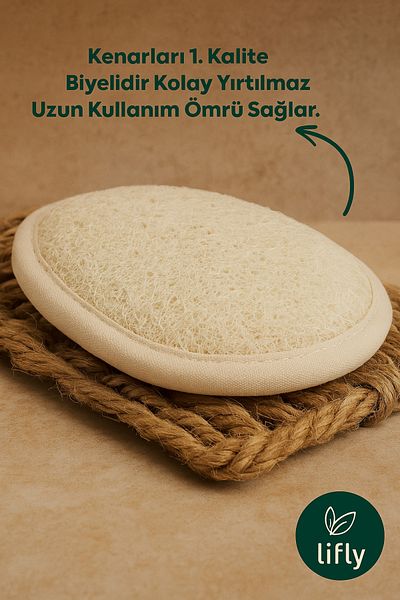 lifly Natural Loofah Pumpkin Face and Body Washcloth - Bath Shower Washcloth - Pumpkin Loofah Washcloth - Peeling Effect Washcloth