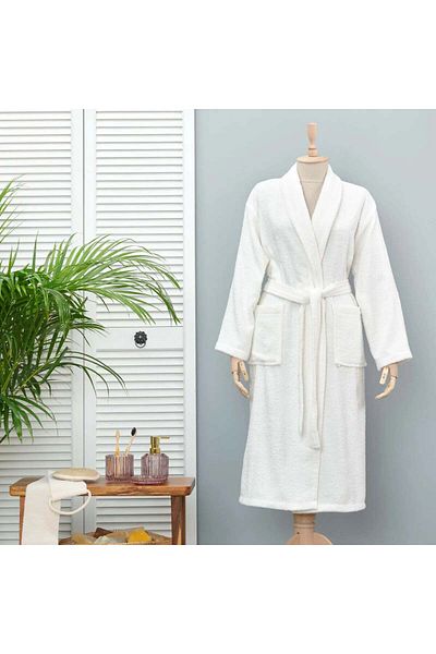 Karaca Halat de baie Daıly Soft Offwhite 100% bumbac pentru femei S/M