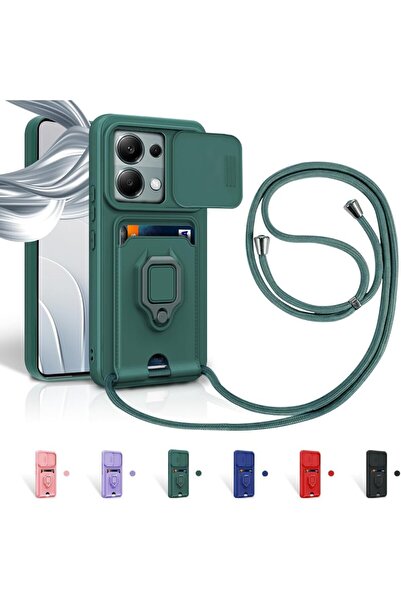 Rivor حافظة متوافقة مع هاتف Xiaomi Redmi Note 13 Pro 4G مع حامل بطاقات منزلق ...