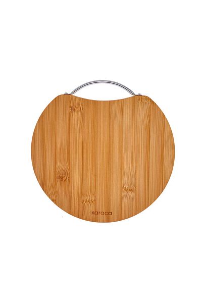 Karaca Masă de tocat rotundă din bambus Karaca Owen, mică, 25cmx25cm, lemn