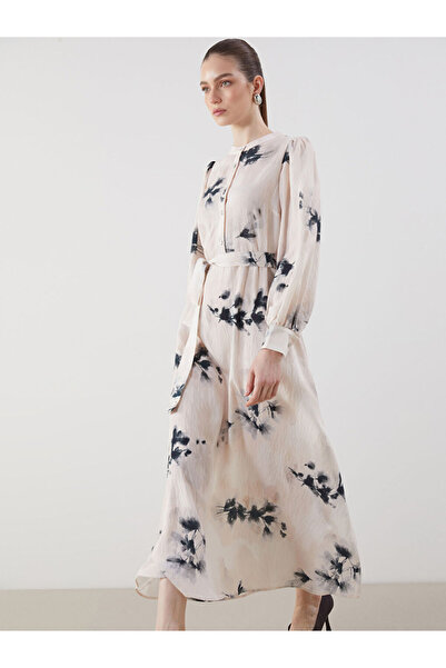 LC Waikiki Esvab • Modern & Distinctive Zero Roba Collar Embroidered Dress