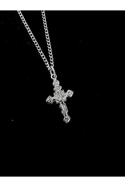 DarkellaStore Gothic Gotik Punk Desenli Haç Kolye