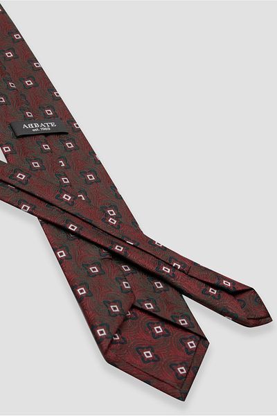 Abbate Green Flower Pattern Tie
