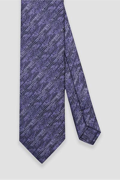 Abbate Purple Abstract Pattern Tie