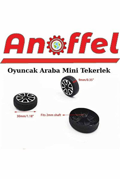 Anoffel Oyuncak Araba Mini Tekerlek 25 MM 120 ADET