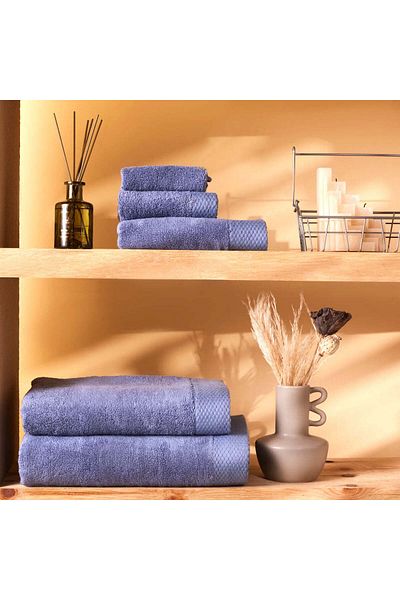 Karaca Home Chandler Prosop de dus modal, 70cmx140cm, Albastru