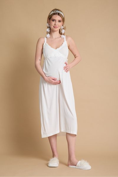 Effortt Maternity Maternity Nightgown with Breastfeeding Feature – Stylish and Comfortable