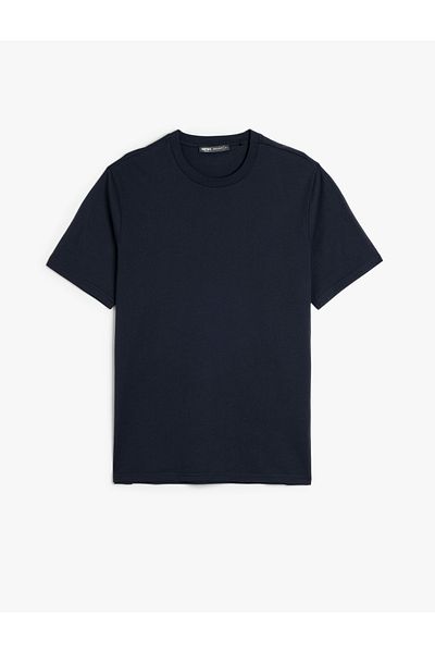 Koton New Season Crew Neck Cotton Regular Fit Short Sleeve Basic T-Shirt