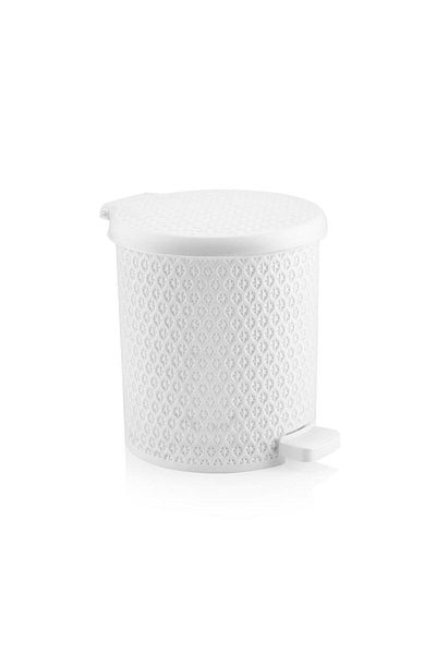 Omnipazar Sy-4313 Coș de gunoi cu pedală din plastic safir 3,5 Lt
