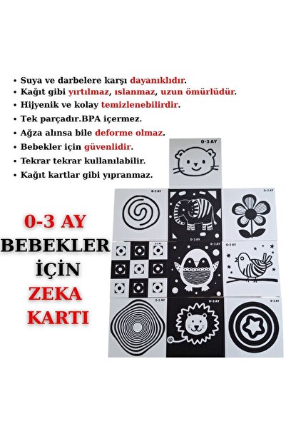 OddieArtStore Bebekler İçin Yırtılmayan, Islanmayan, Deforme Olmayan Zeka Kar...