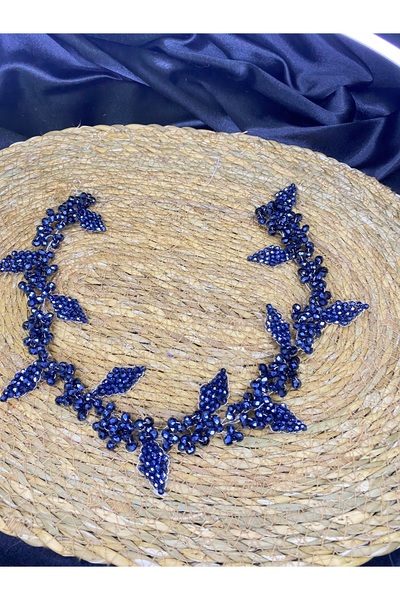 ERYA aksesuar Kristal Taş Detaylı El Yapımı Düğün Nişan Söz Özel Gün Gelin Tacı