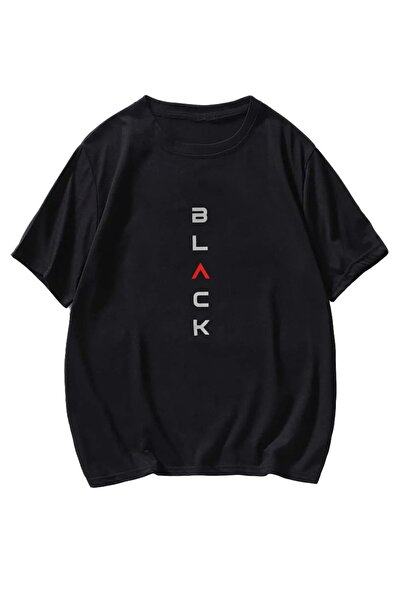 Mythologie Тениска с черен дизайн - черна, с щампа, кръгло деколте, с щампа, ...